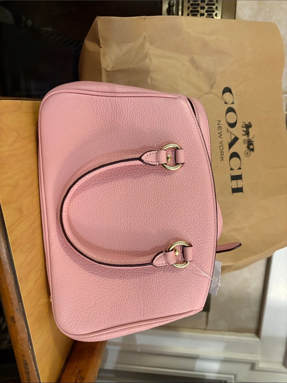 Coach pebbled leather